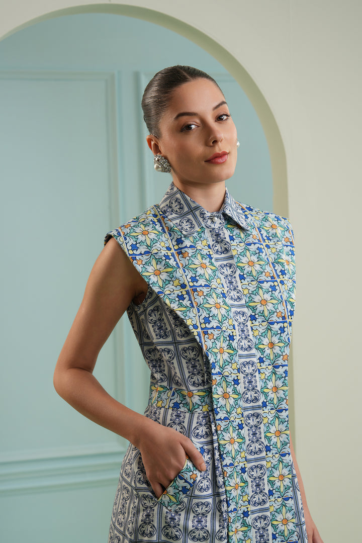 Azulik dress- mosaic