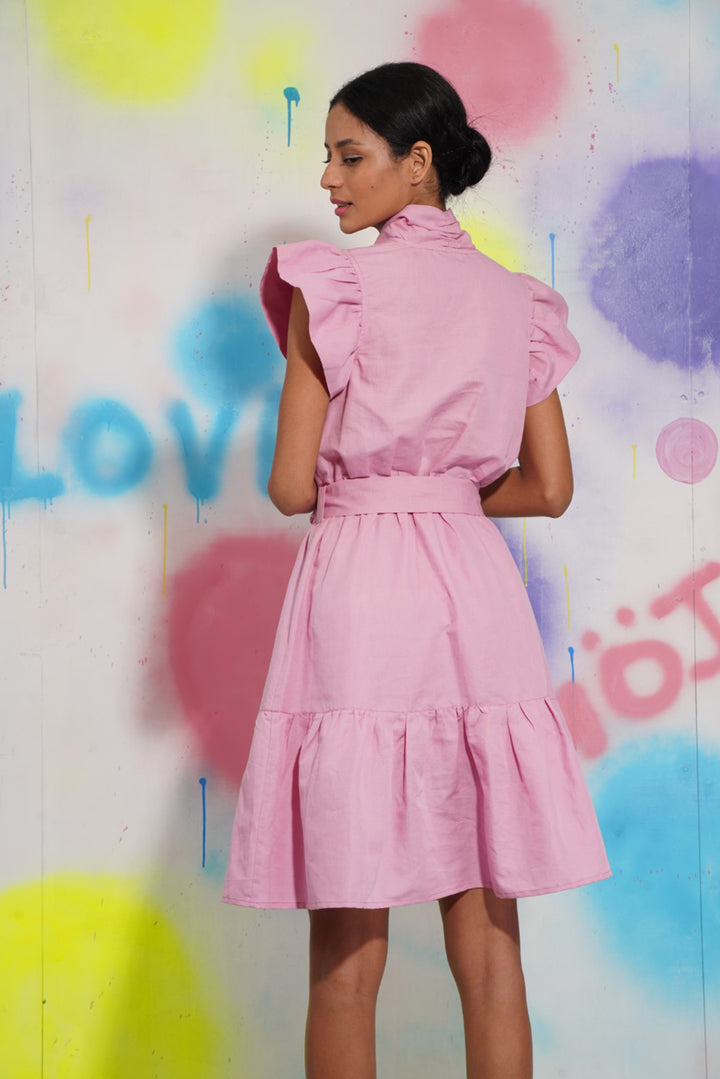 Hanging Out Dress- Pink