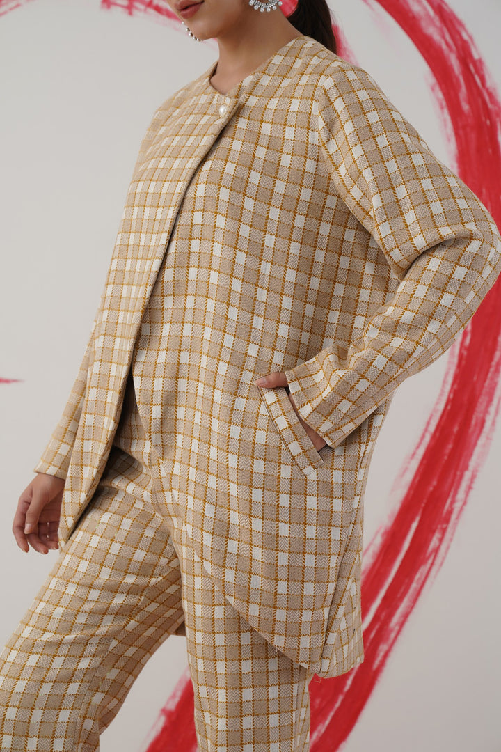 chic jacket- mustard