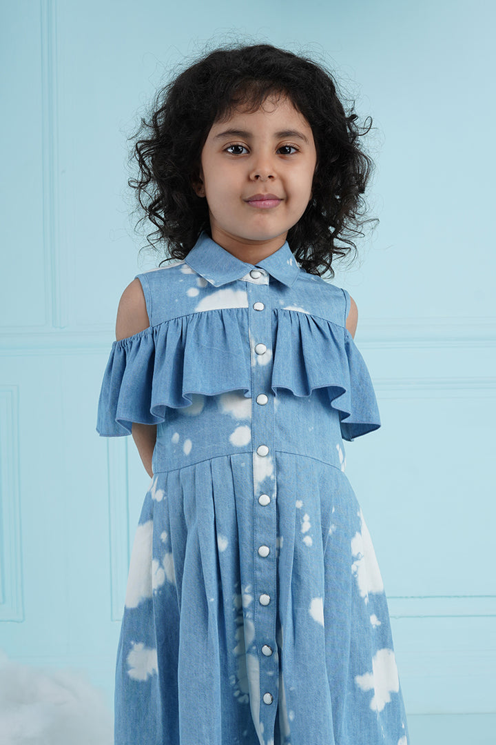Cotton Candy Dress Blue- Kids