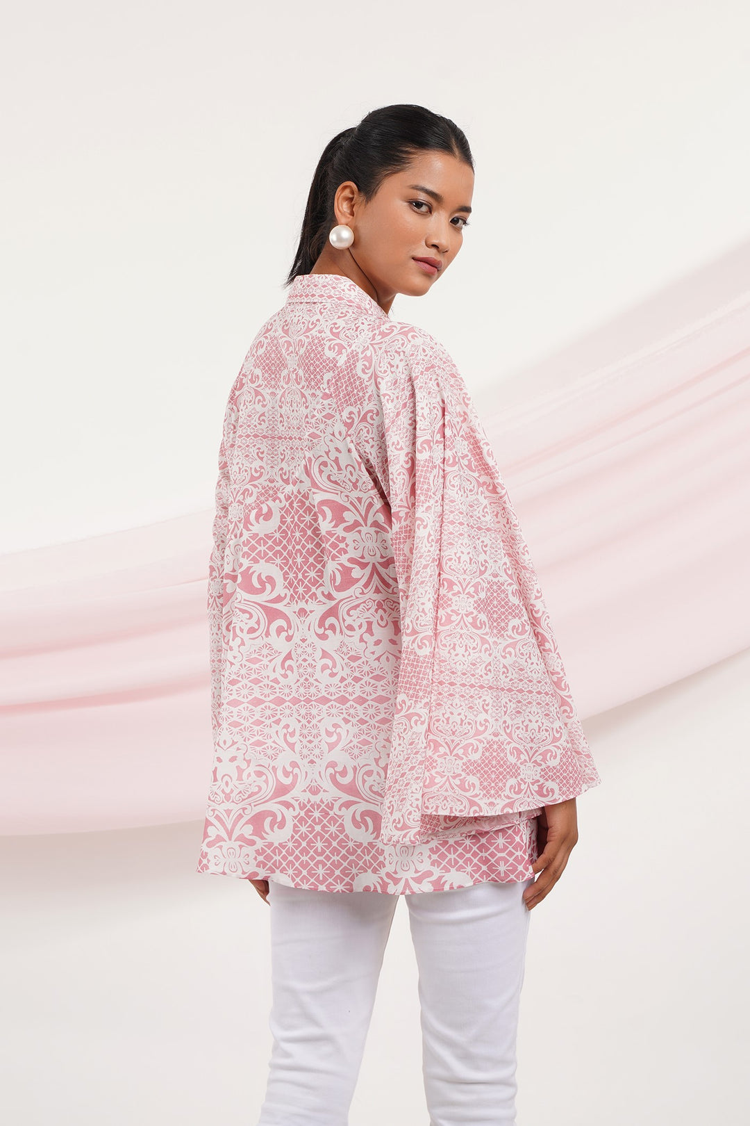 Roothi Top- Pink Lace