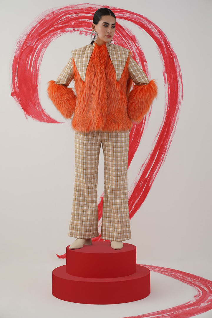 collar jacket- mustard