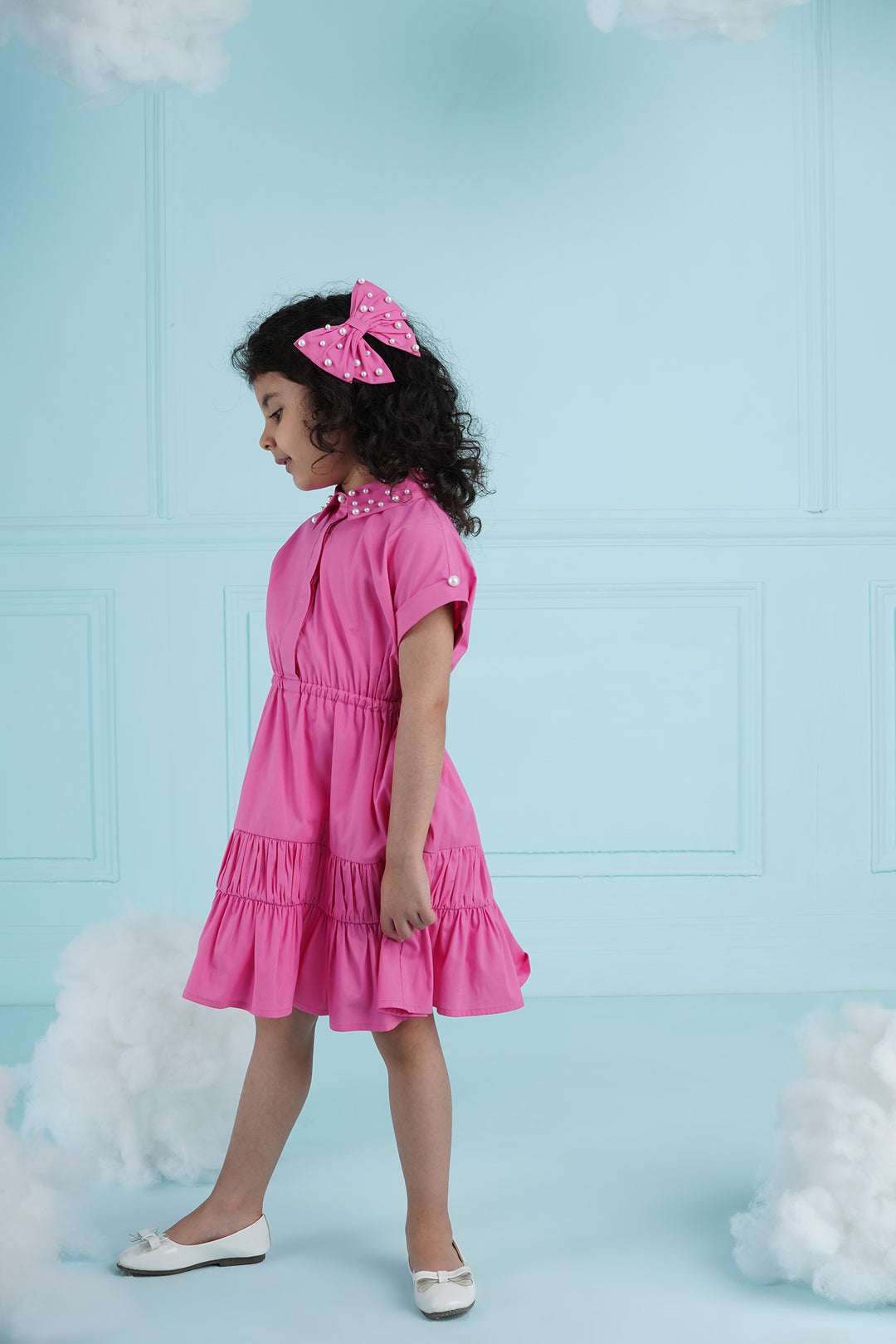 Lovin' It Dress Kids- Bubble Gum Pink