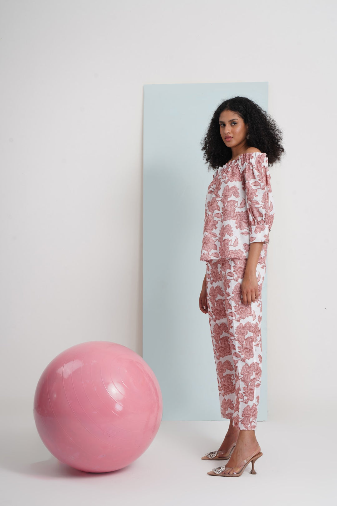 Savage Top- Brown Flower