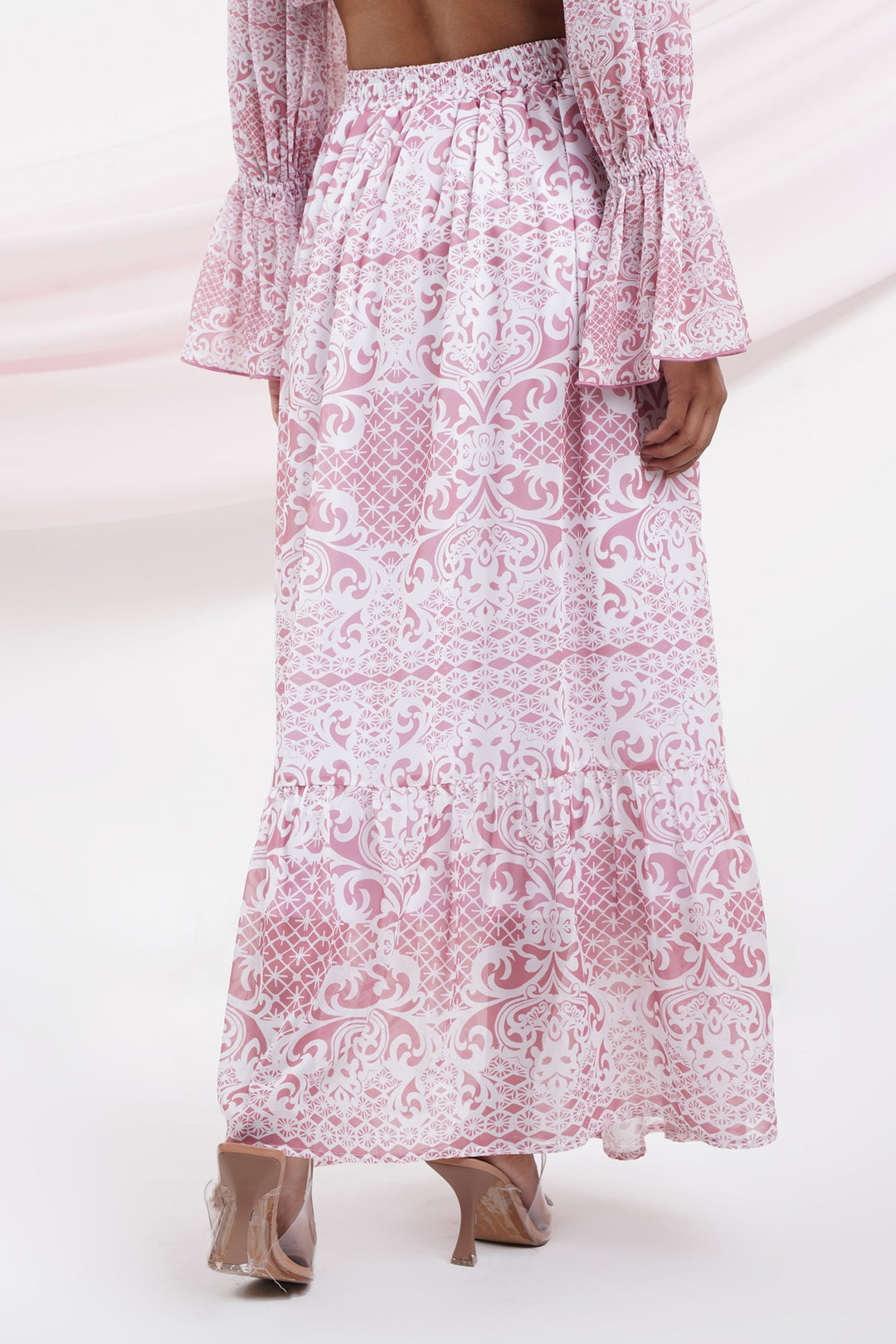 Taki Taki Skirt- Pink Lace