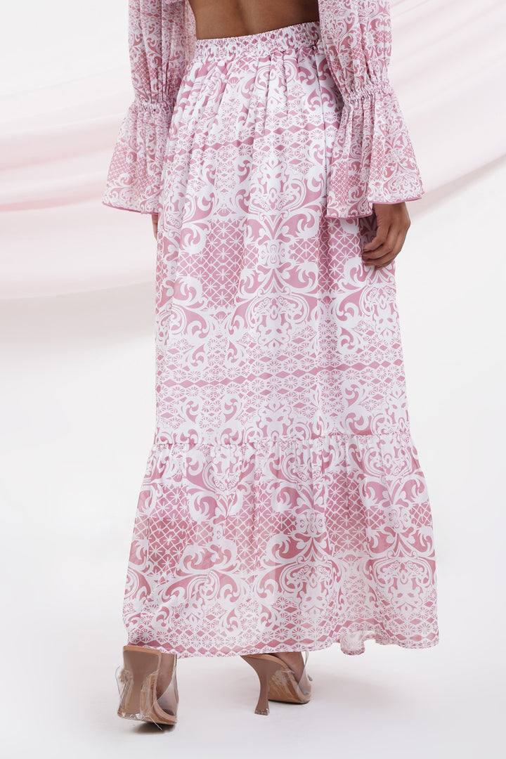 Taki Taki Skirt- Pink Lace