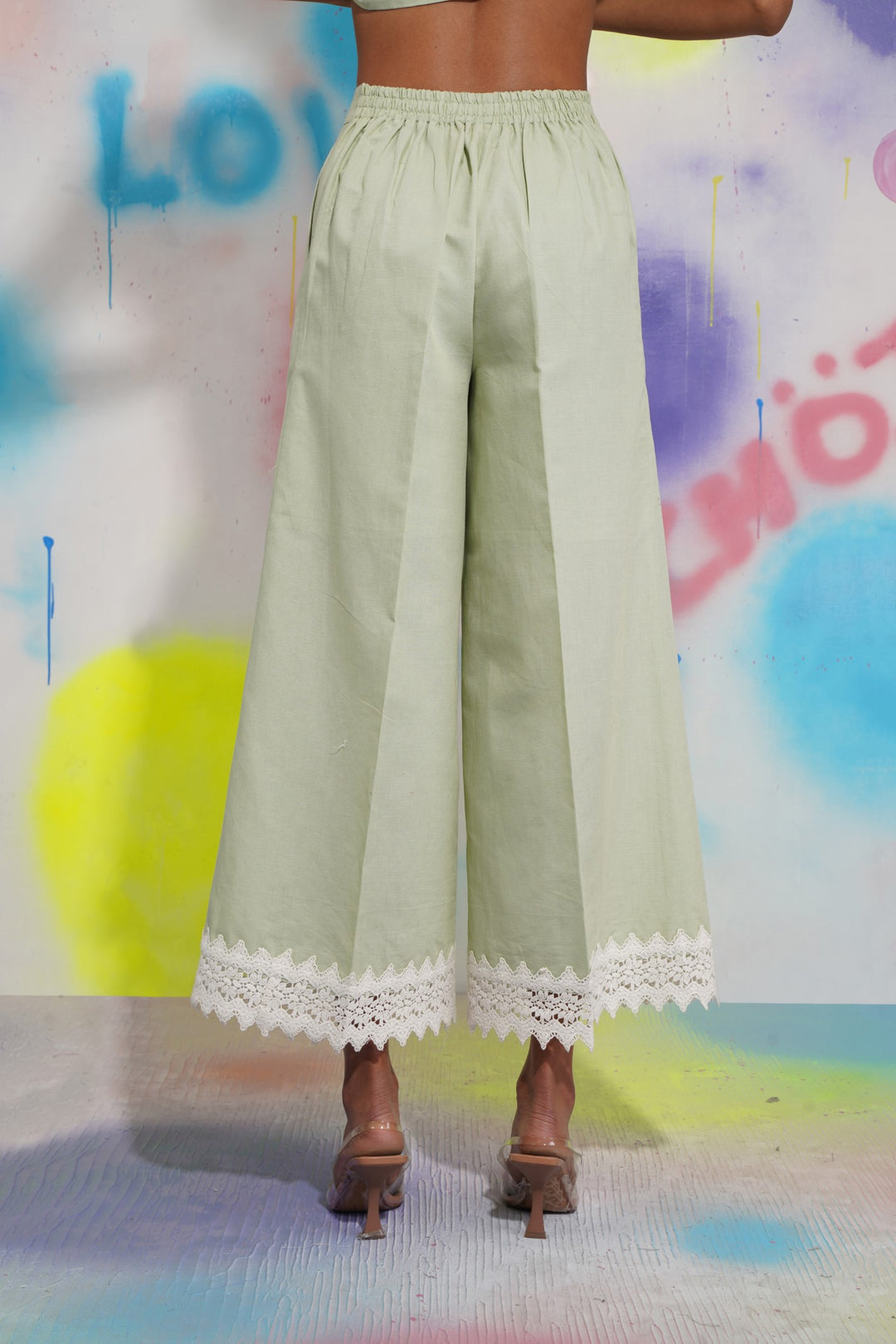 Paris Pants -Pistachio