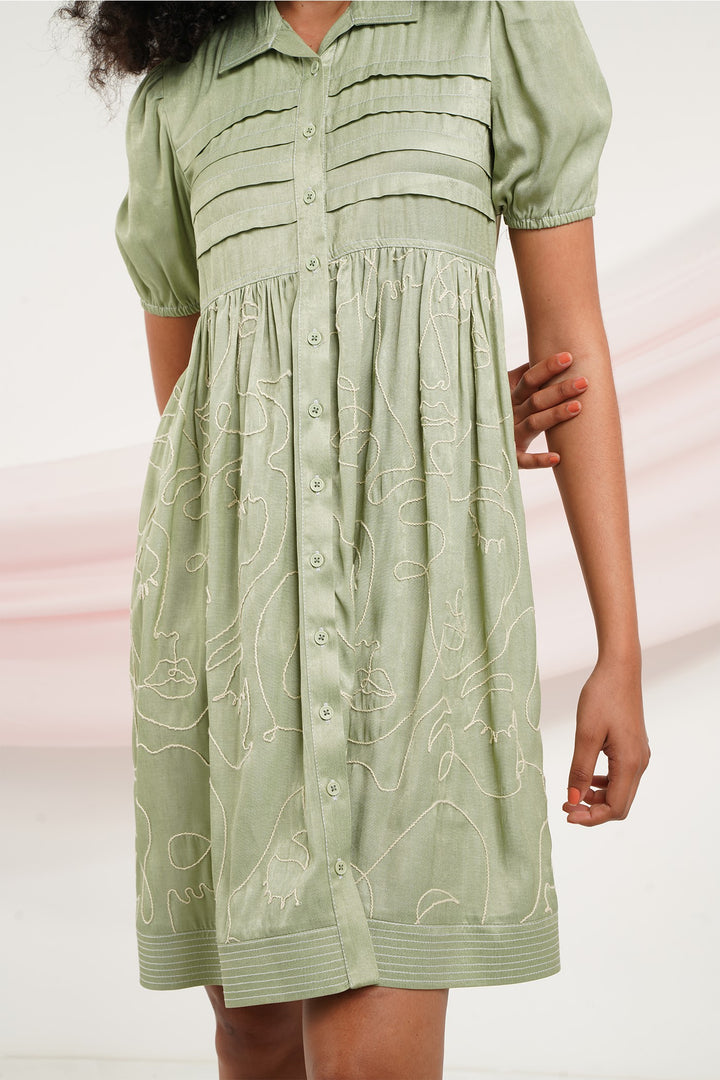 Tia Dress - Pistachio