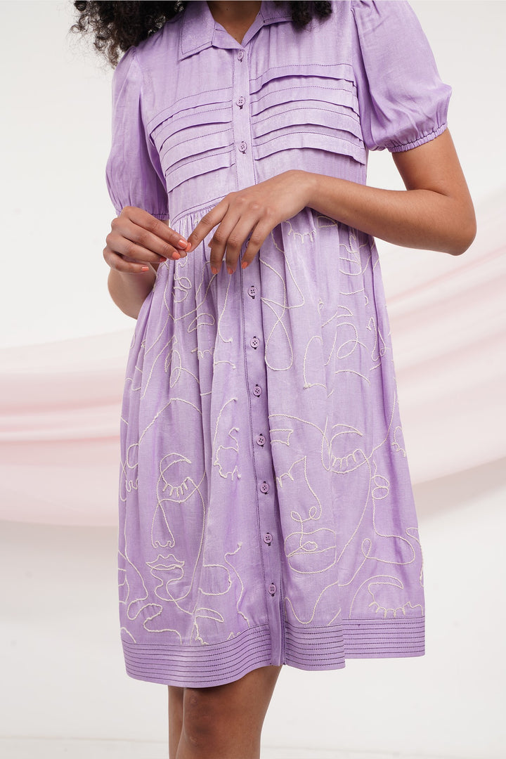 Tia Dress - Lilac