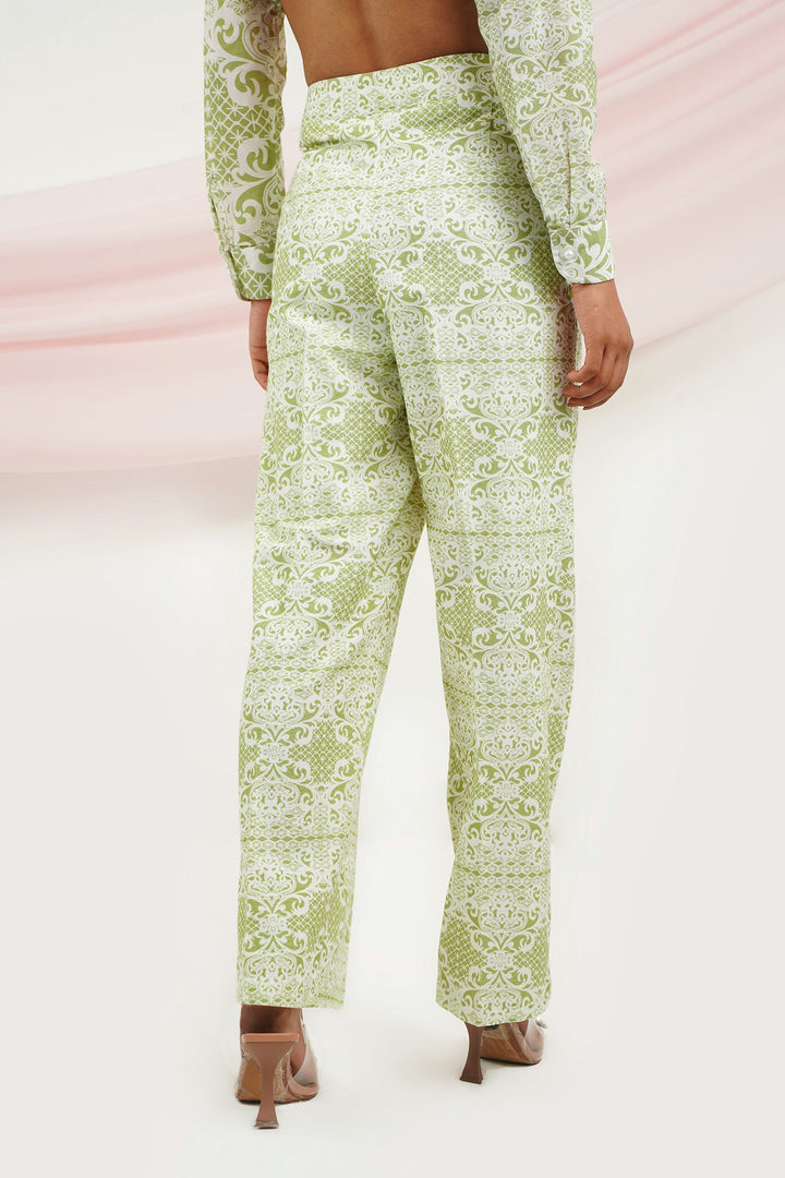 Wing It Pants- Green Lace