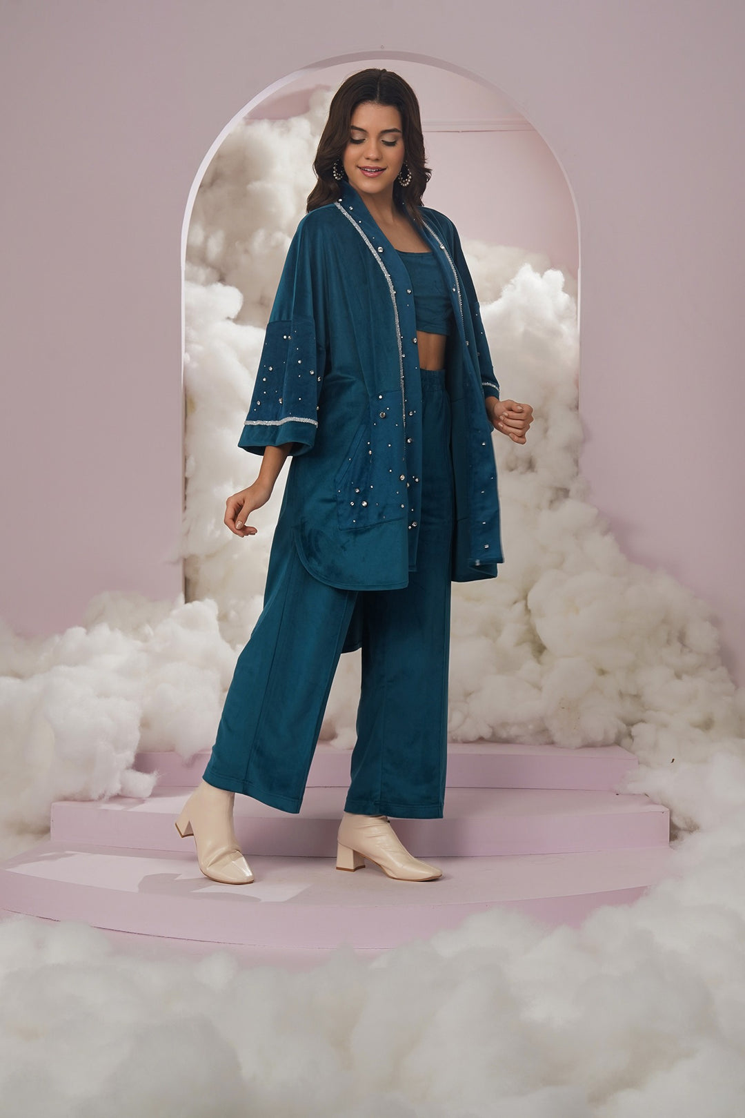 cozy up cover up- teal