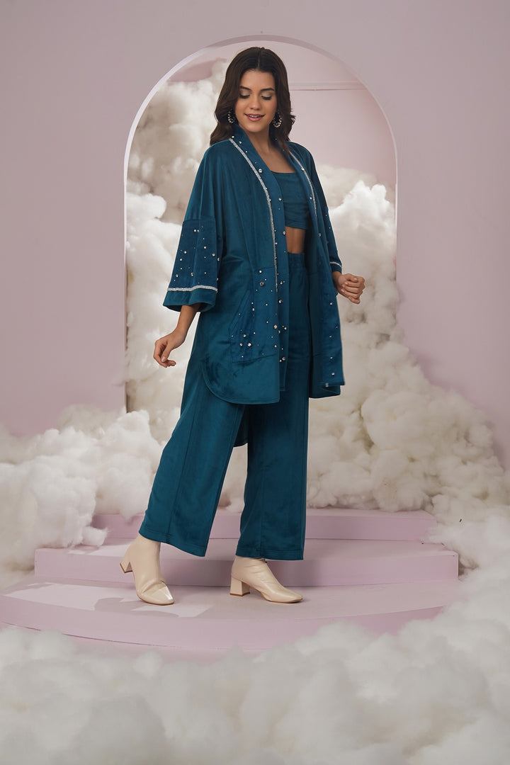 cozy up cover up- teal