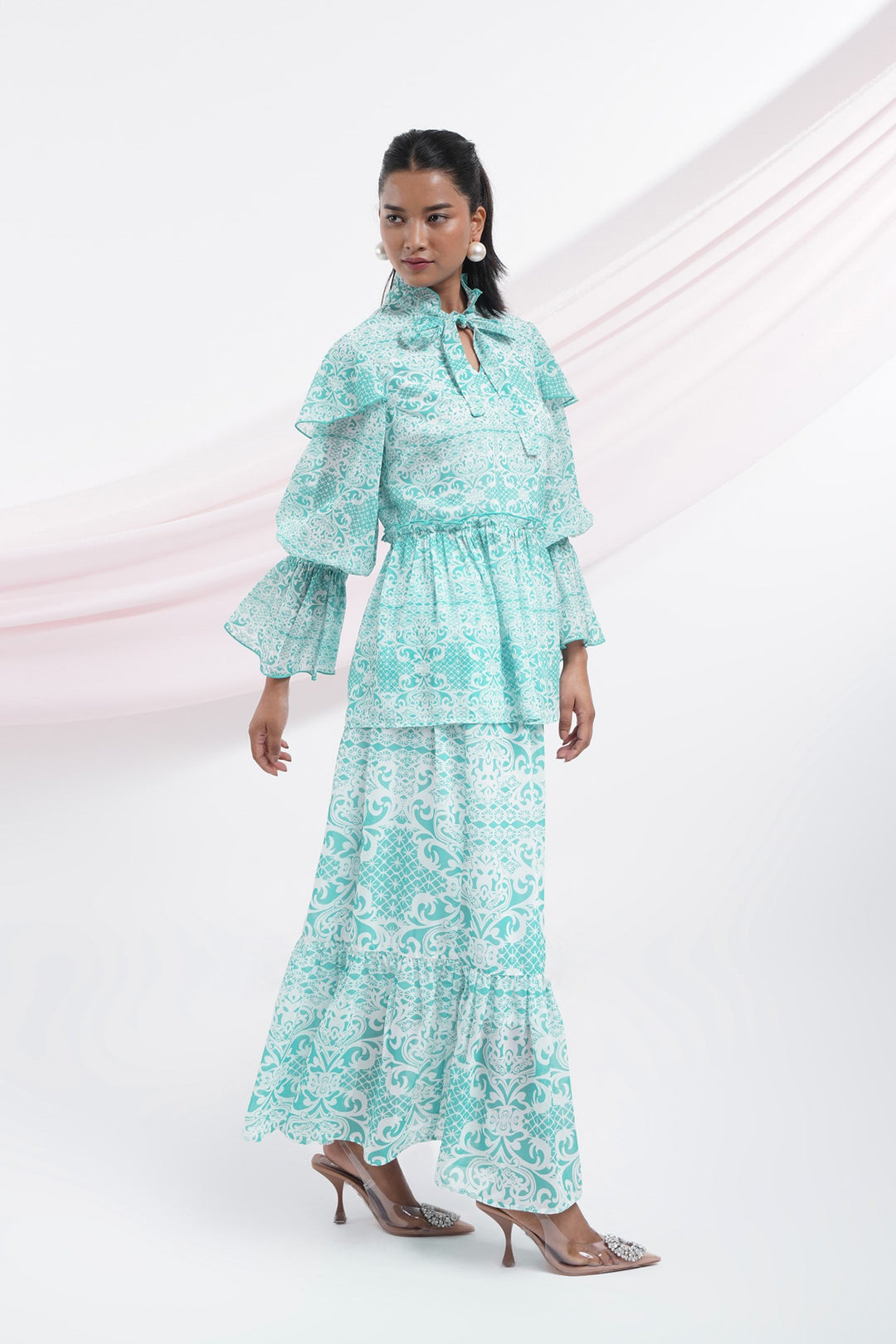 Taki Taki Skirt- Aqua