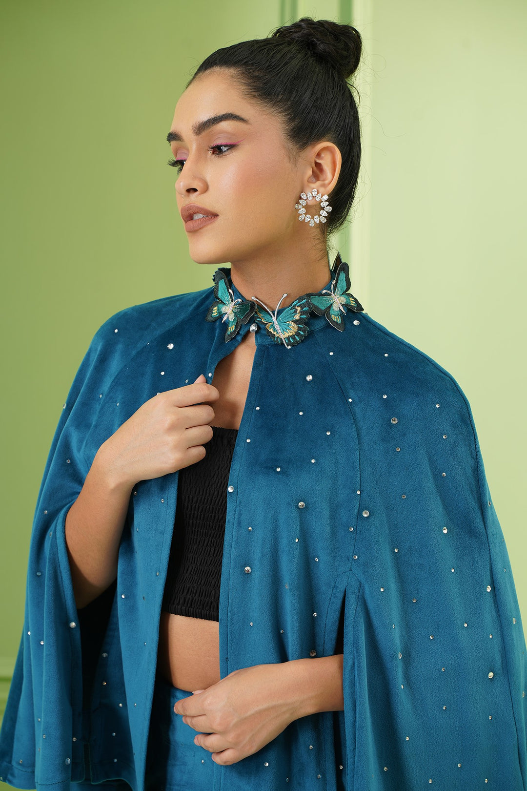 Baker Cape - Teal Blue