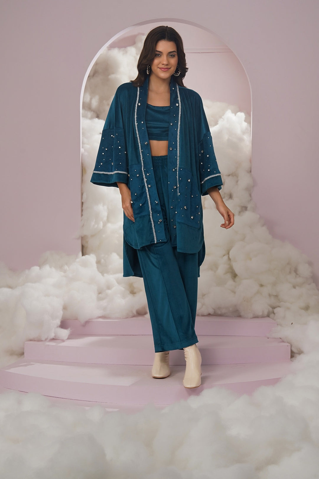 cozy up pants - teal