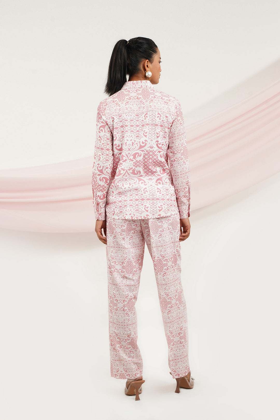 Wing It Top- Pink Lace