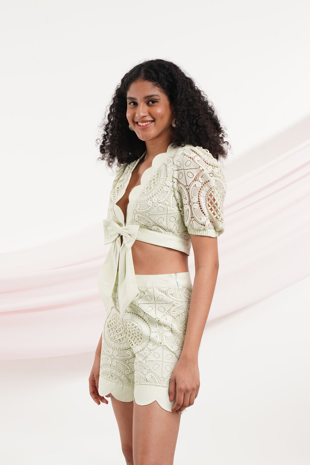 Call Me Babe Shorts - Lime Green