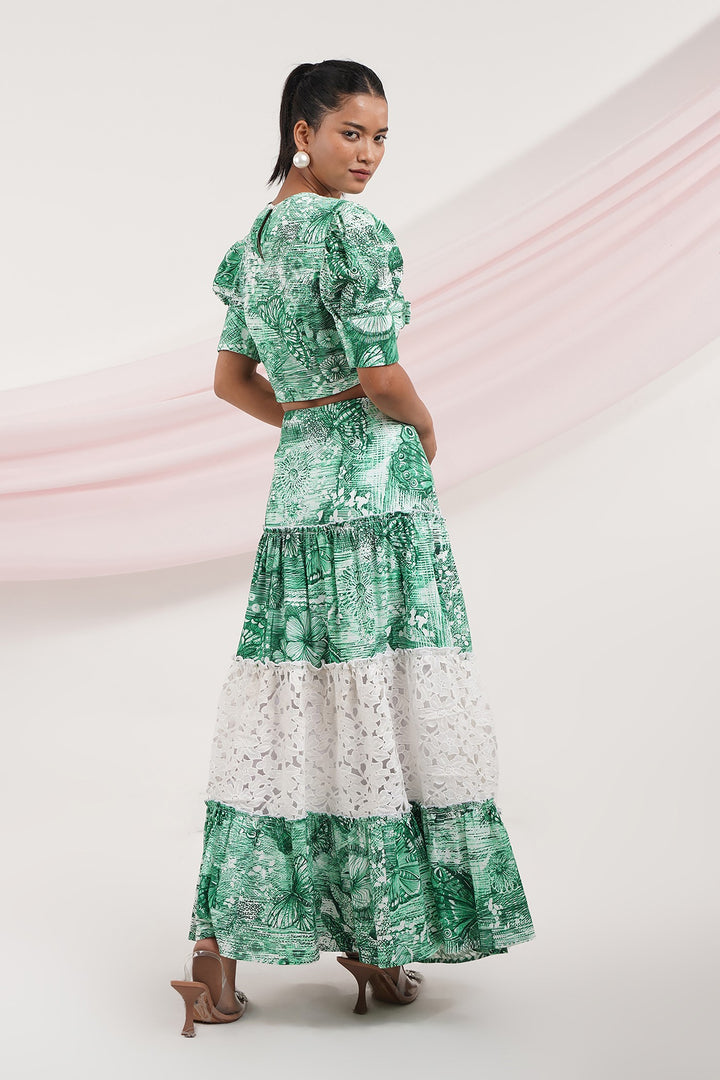 Zidagi Skirt - Butterfly Green
