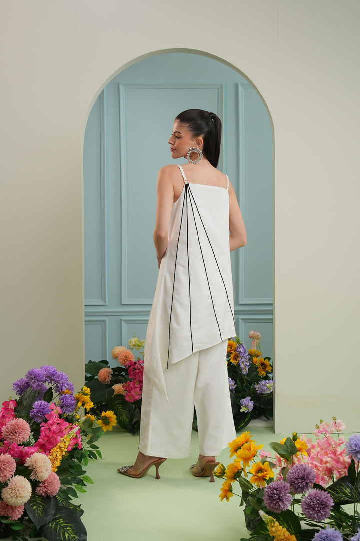 Tapas pants - white and black