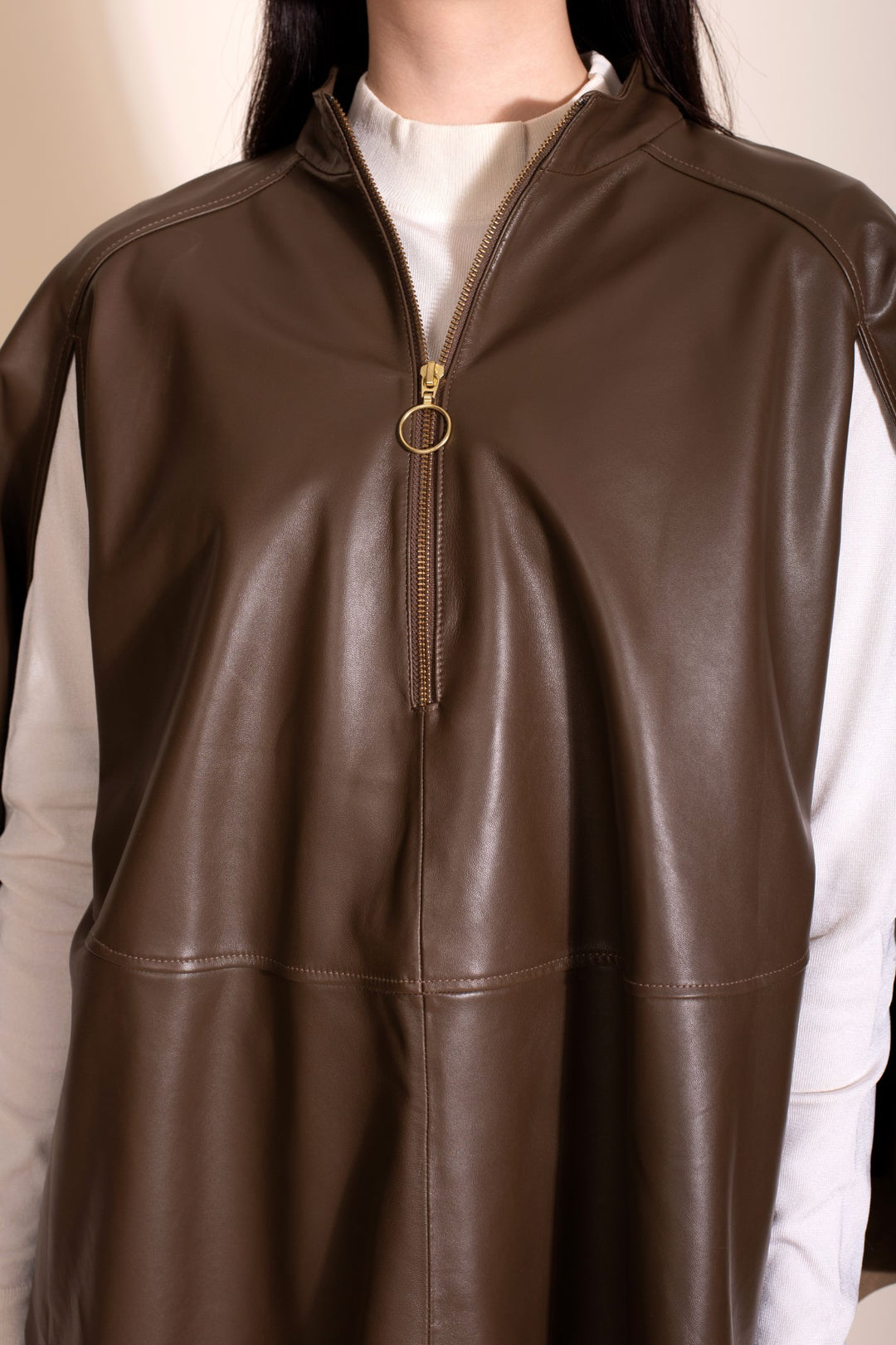 Yaylie's Poncho Jacket - Brown