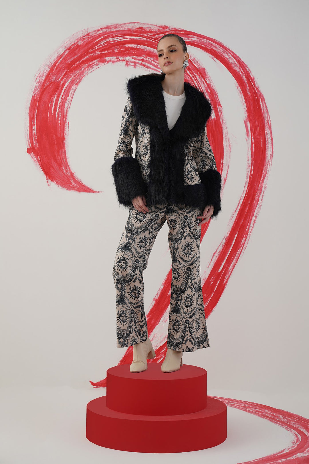 gardenia jacket- sun print