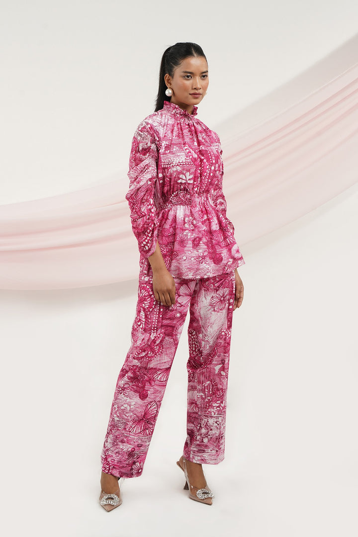 Chase Top- Pink Butterfly