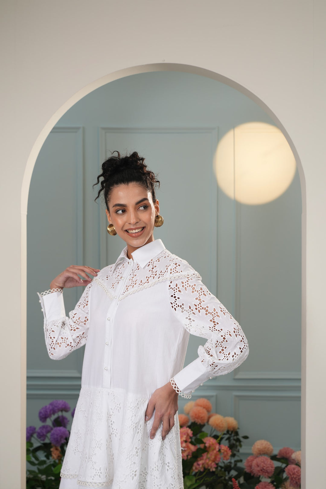 Baby Boo Dress - Floral Cut Out