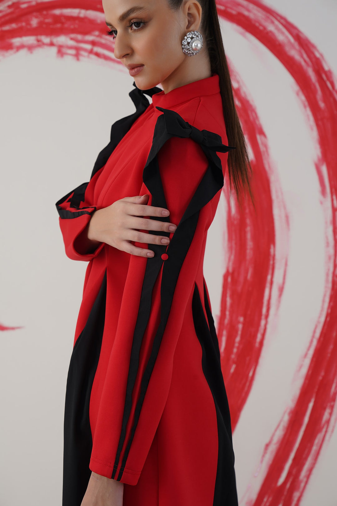 merci dress - red and black