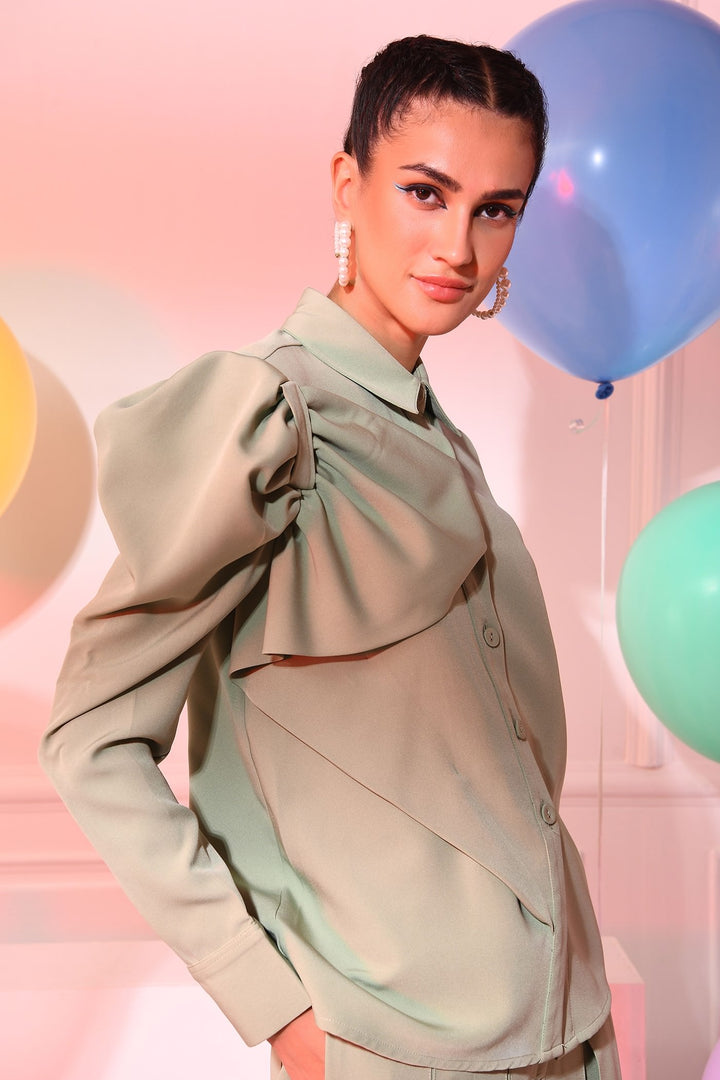 Eveline Top-  Pistachio