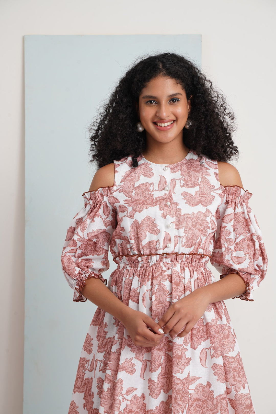 Forever Yours Dress - Brown Flower