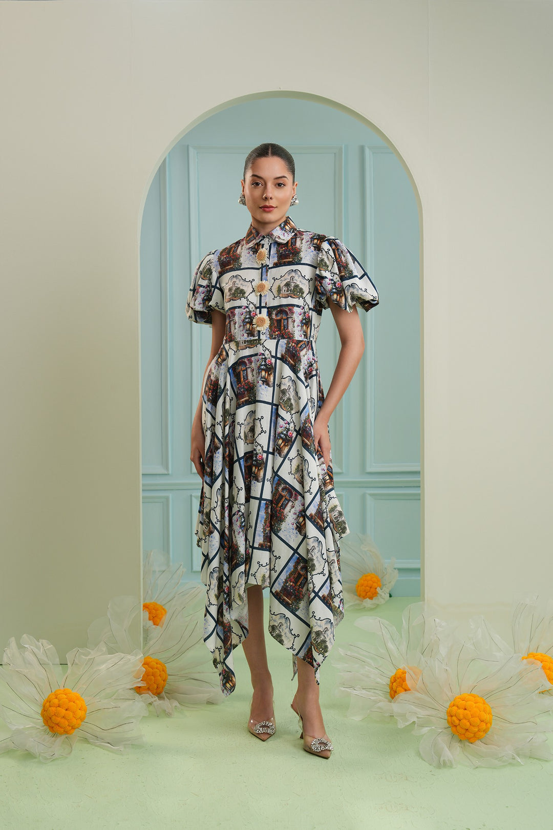 Golden mile dress - checkard