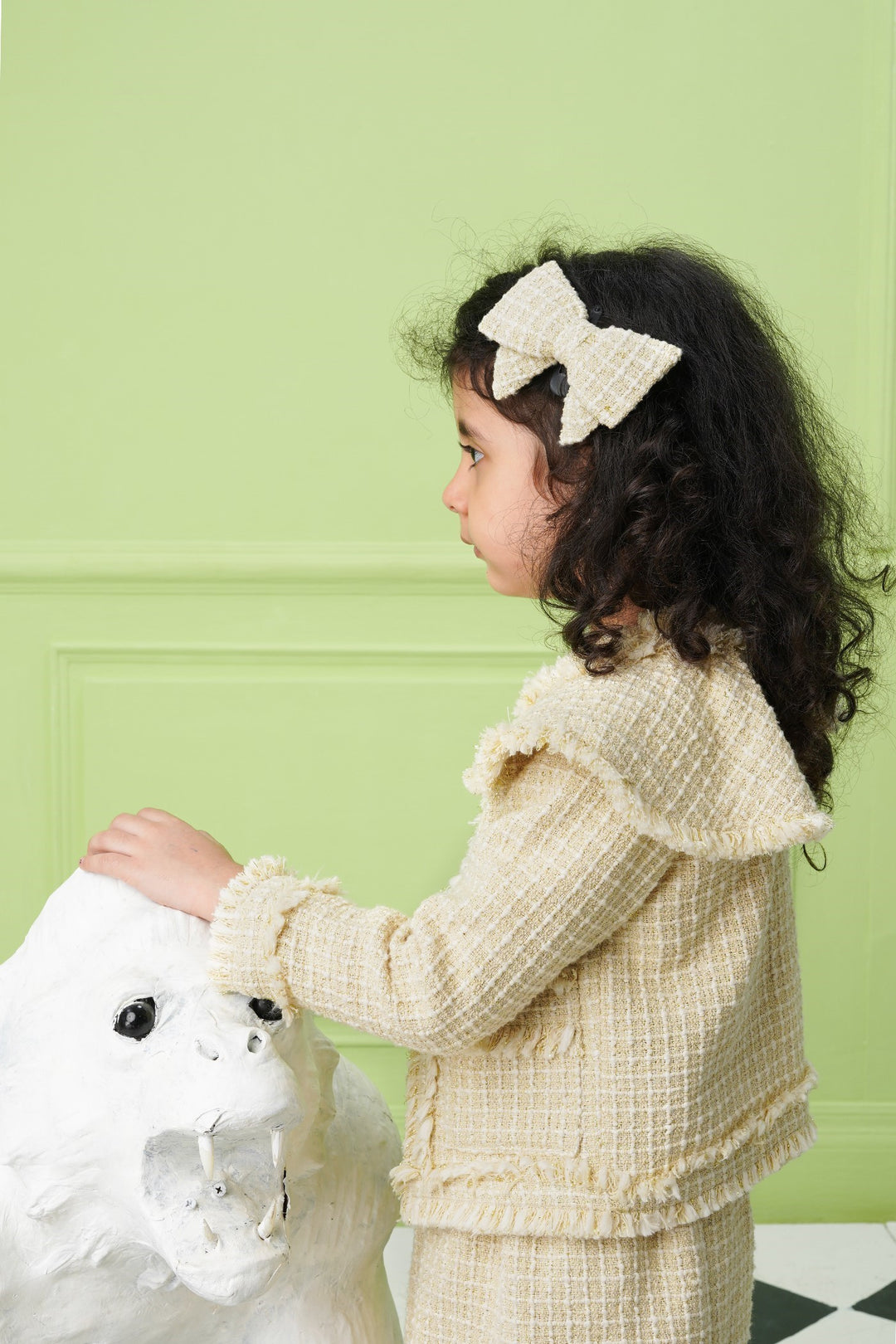 Riding Hood's Jacket- Beige-kids