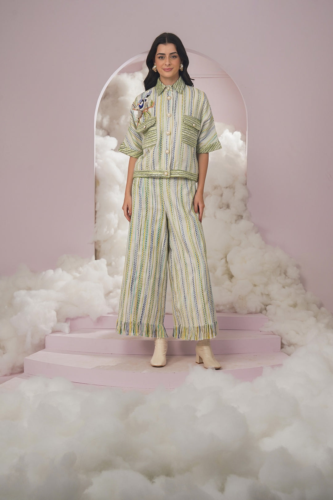 La ville pants - green