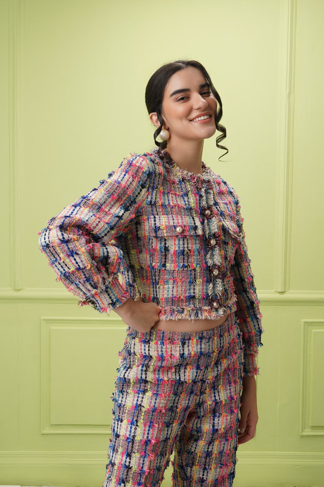 Berazari crop Jacket- multi