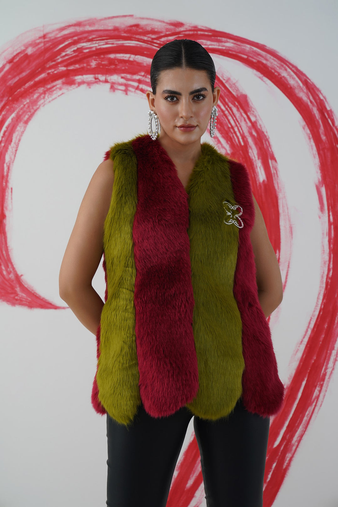 Scooby jacket - red and green