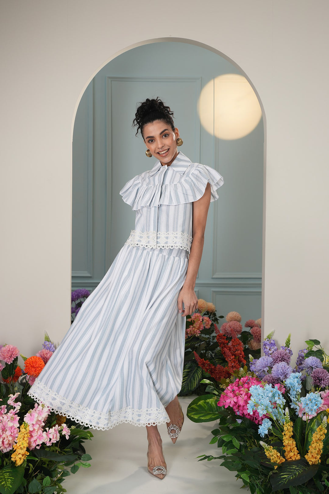 Noah Skirt - Blue Stripes