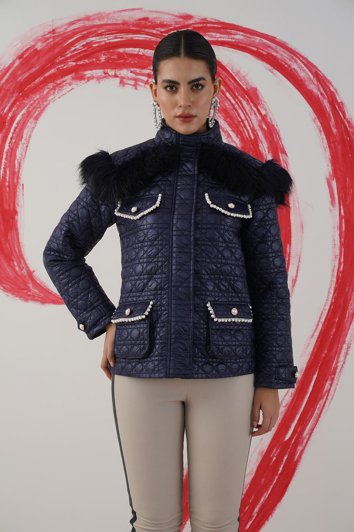 Sharing is caring jacket - navy