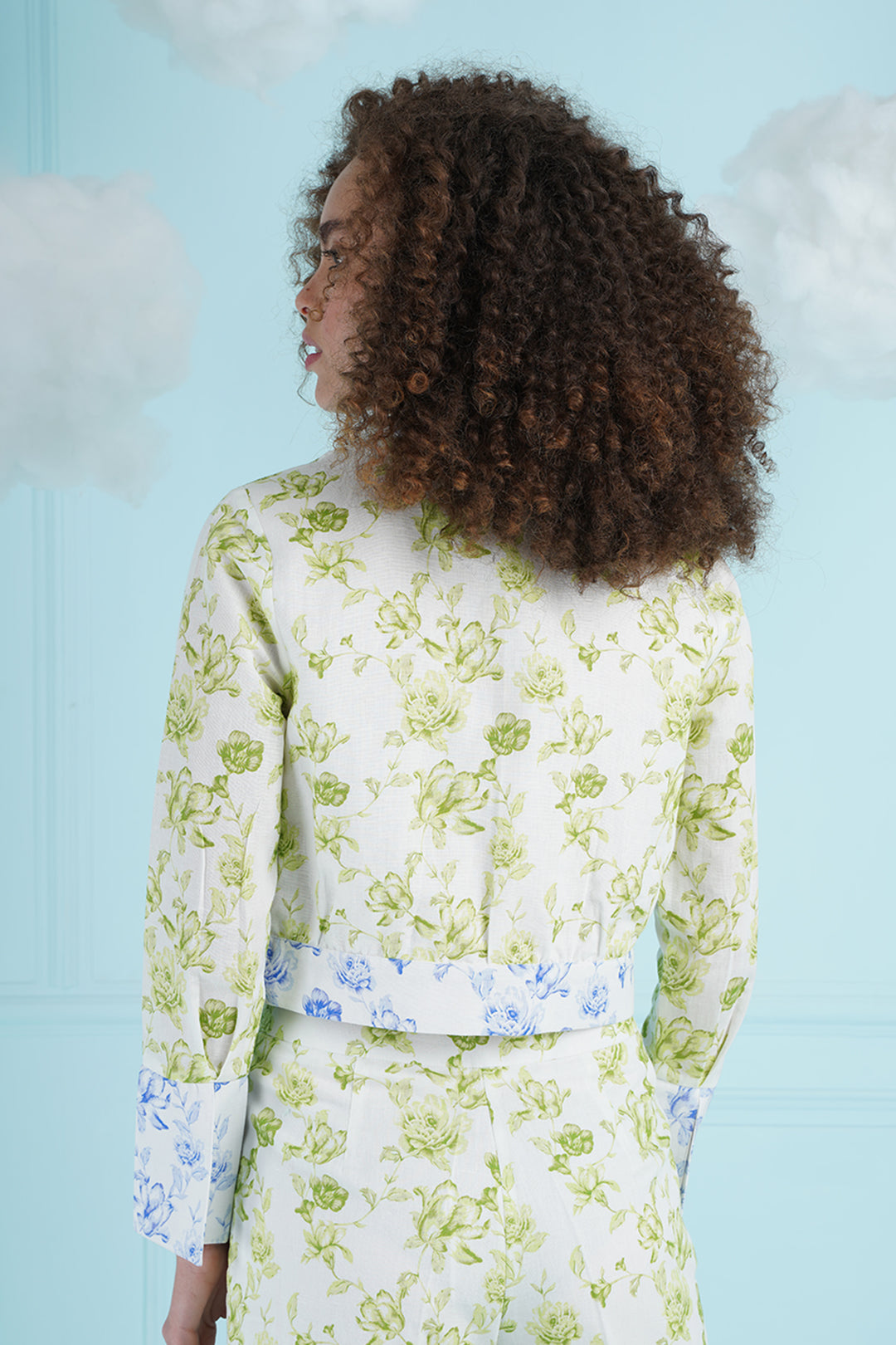 Bithali  Top- Green And Blue