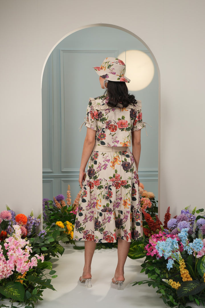 Beat The Heat Hat- Botanical