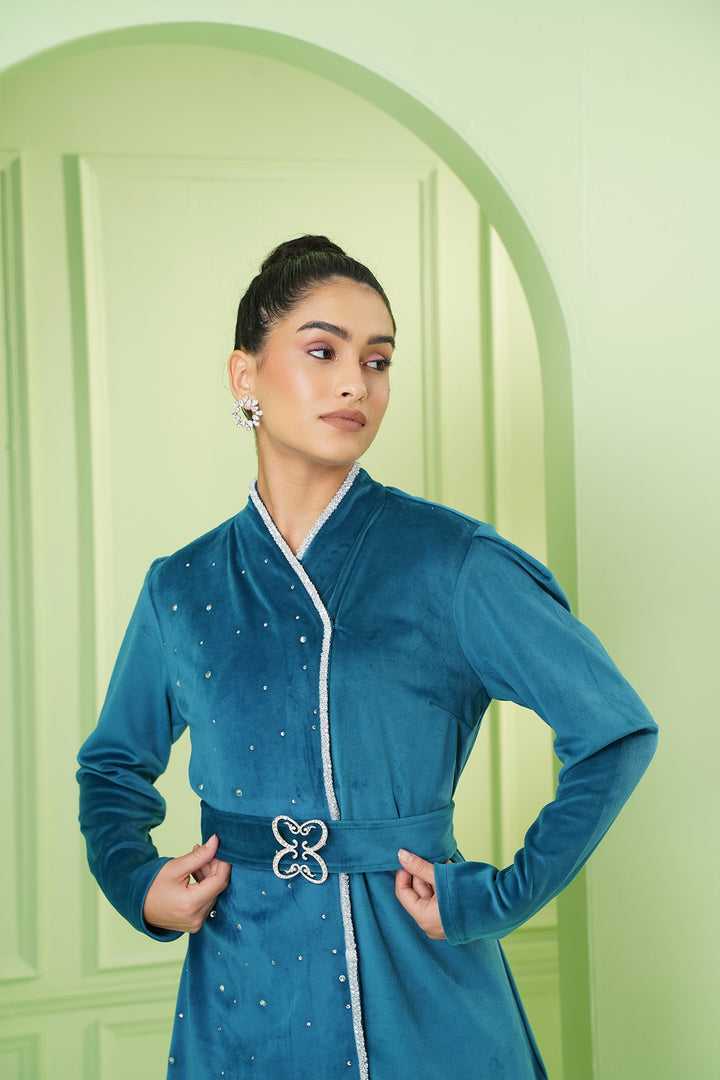 Scottish Top - Teal Blue