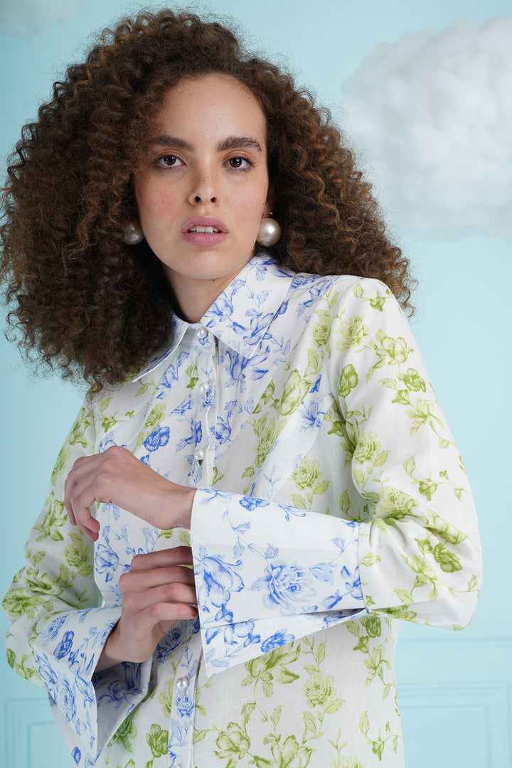 Hisani Top - Blue And Green