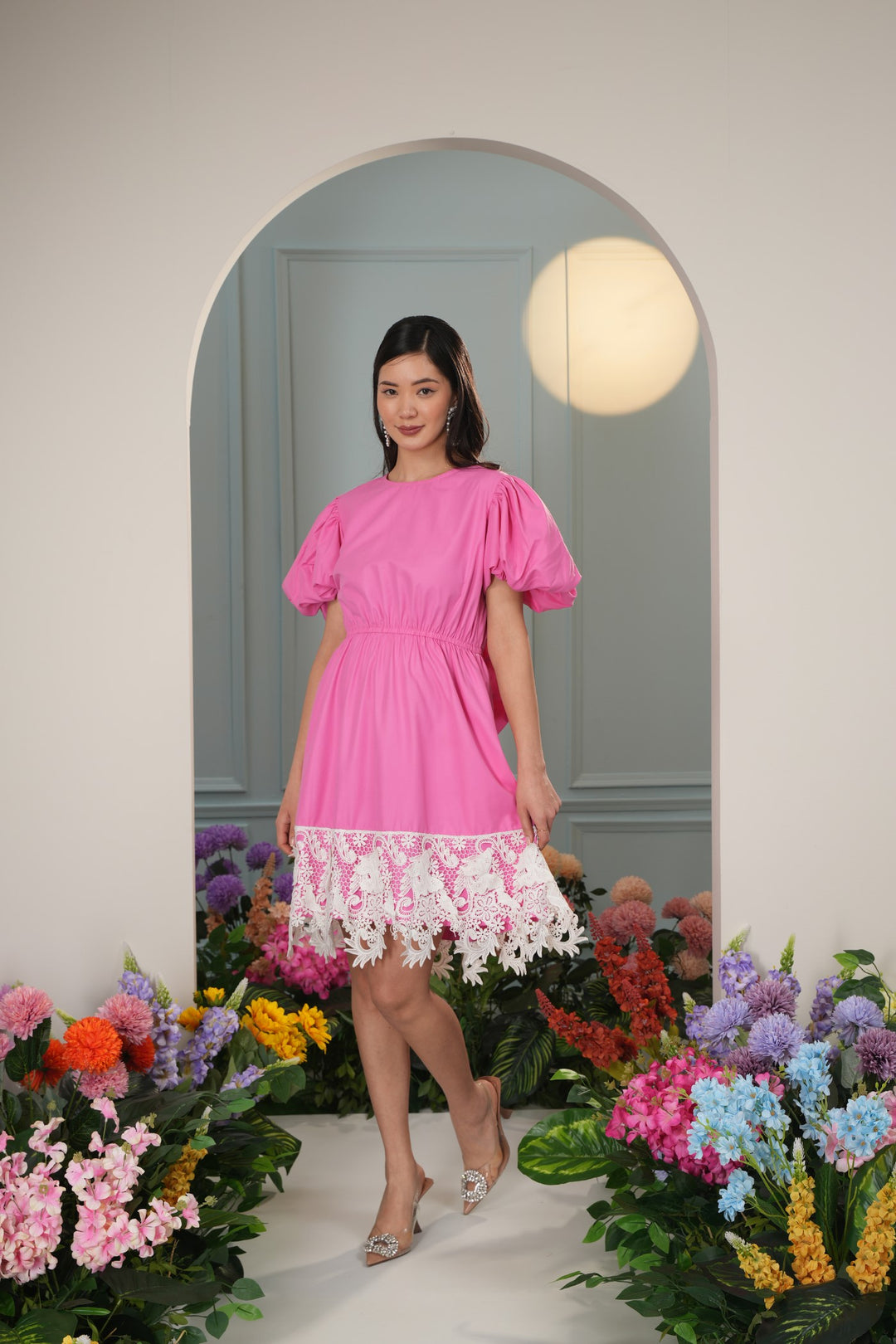 Benji Dress- Bubblegum