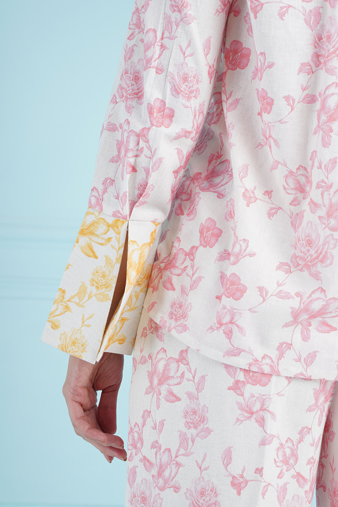 Hisani Top - Yellow And Pink