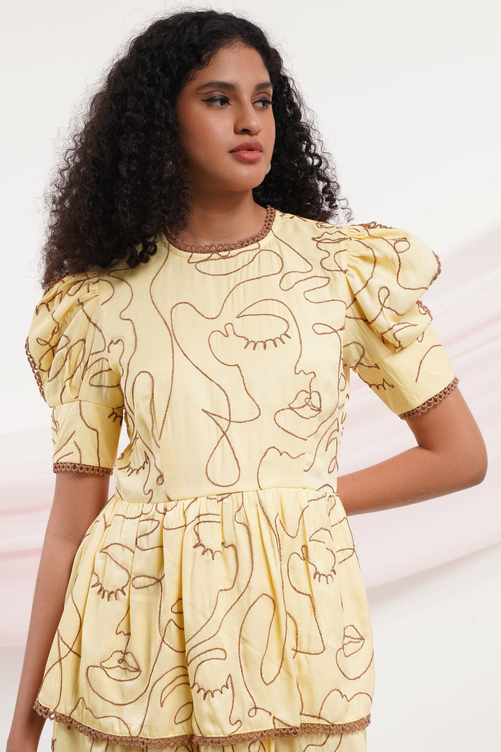 Fantastic Dress - Yellow Faces