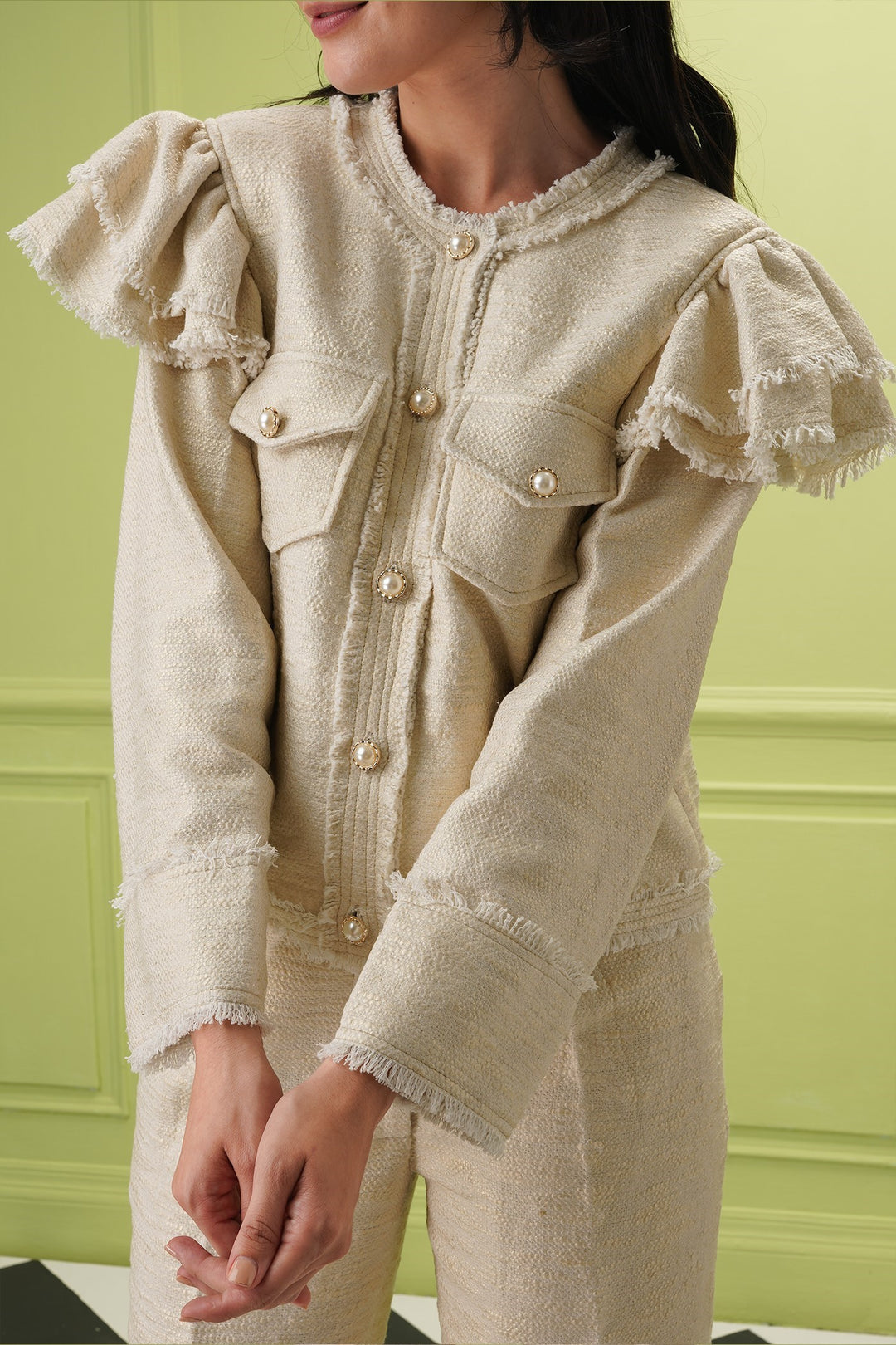 Only Mine Crop Jacket -Gold