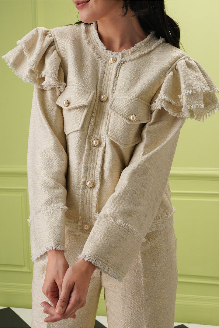 Only Mine Crop Jacket -Gold