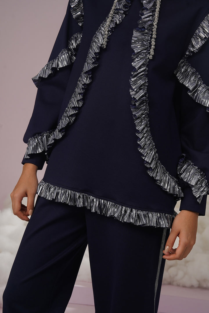 Not like us hoodie- navy