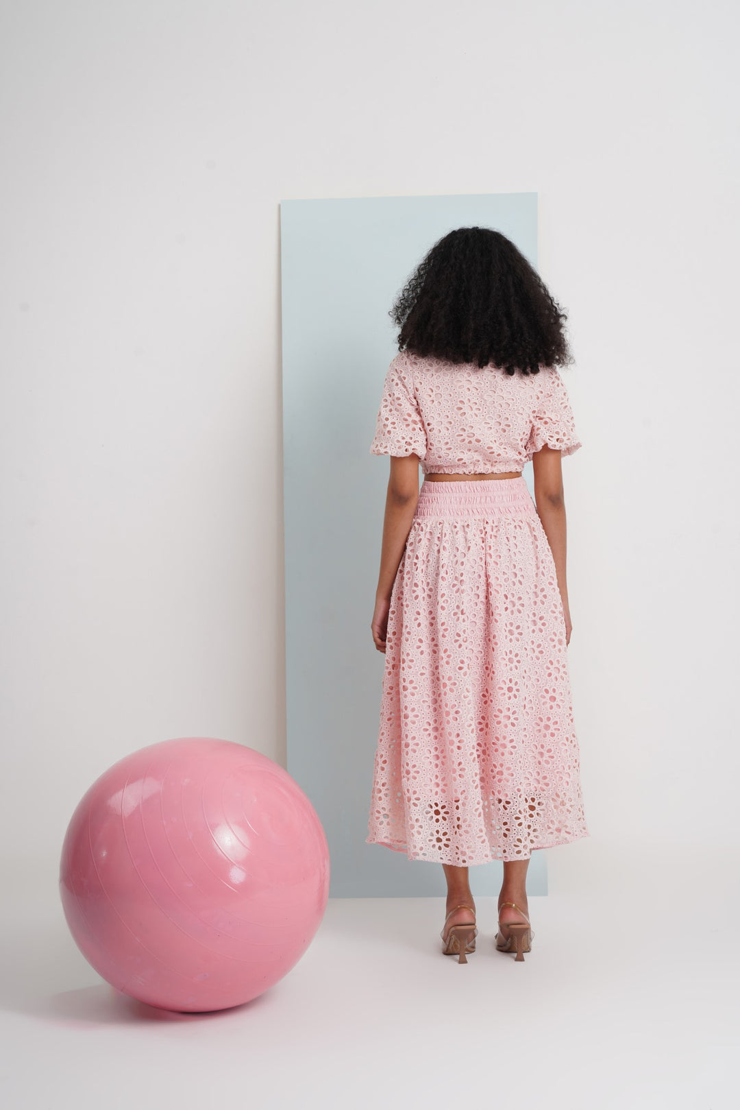 Hats Off Top- Pink Floral Lace