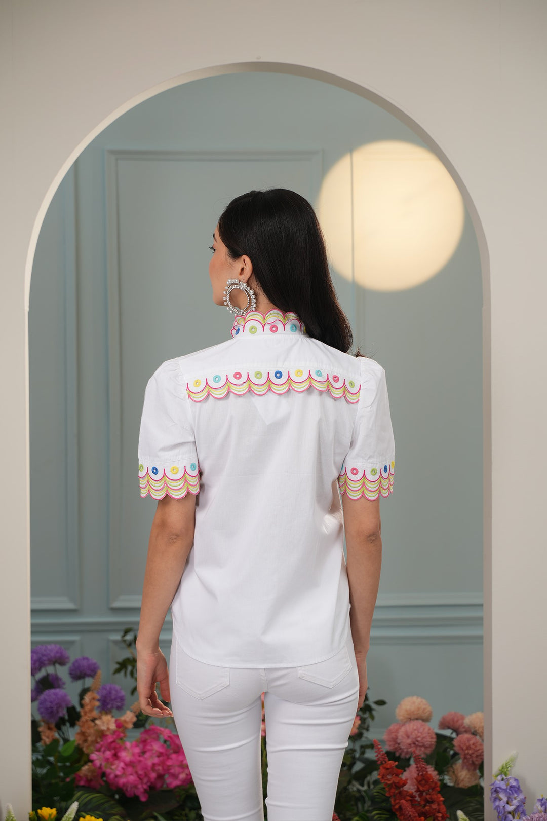 Dilly Dally Top- White