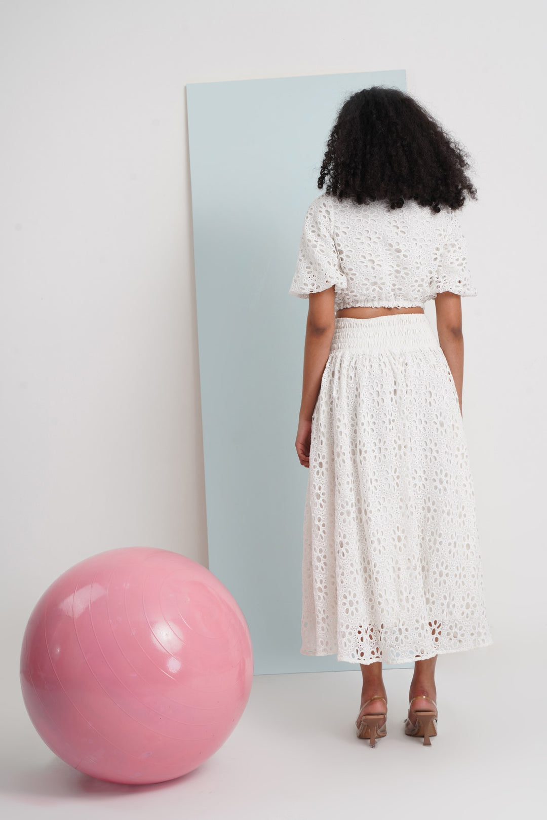 Hats Off Top- White Floral Lace